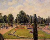 卡米耶 毕沙罗 : Kew Gardens - Path between the Pond and the Palm House